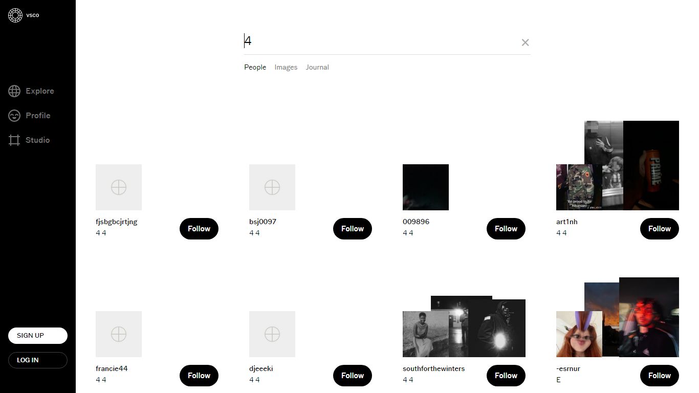 People Search | VSCO